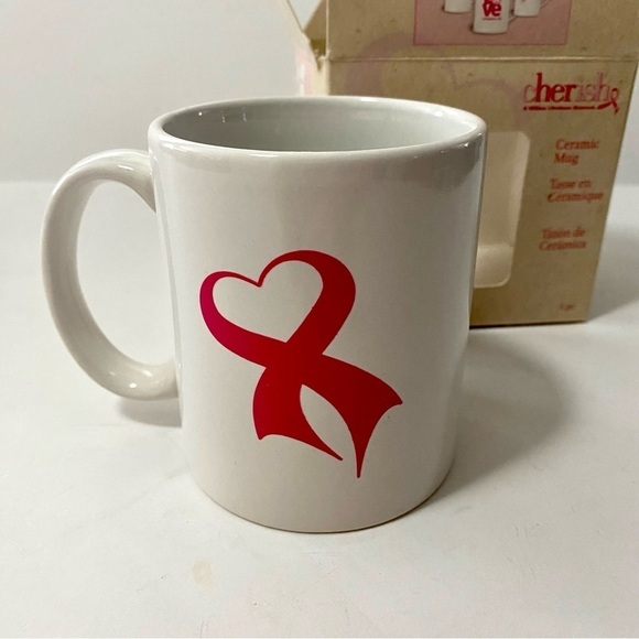 Cherish Ceramic Mug Breast Cancer Awareness  12 oz - Picture 8 of 12